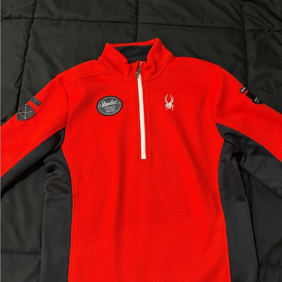 Spyder Red and Black Men's Jacket - Picture 6 of 7